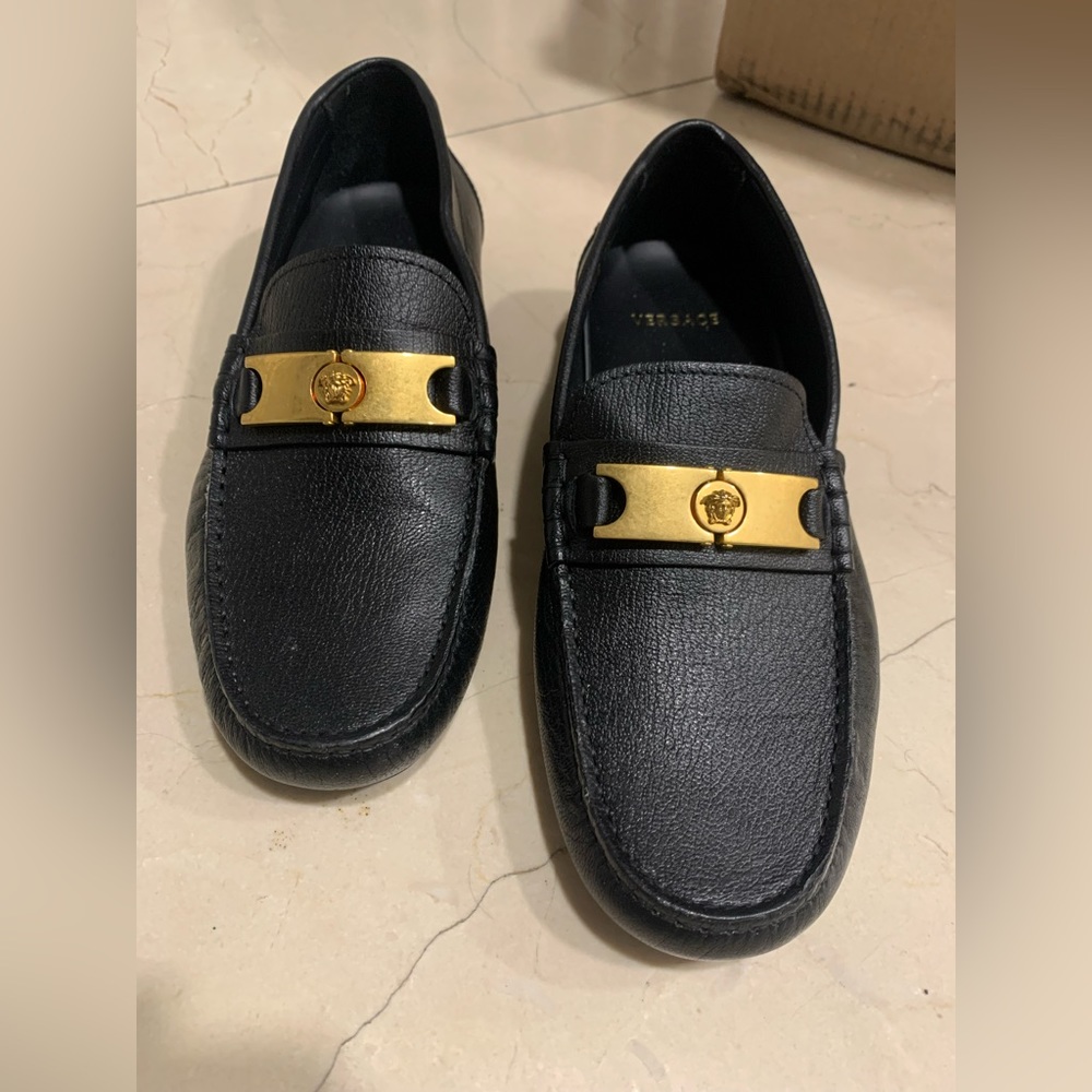 Versace Leather Loafers